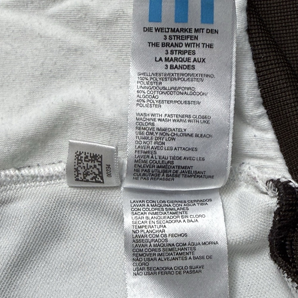 Adidas Originals Trefoil Track Jacket Brown Cream L Full Zip - Picture 5 of 11